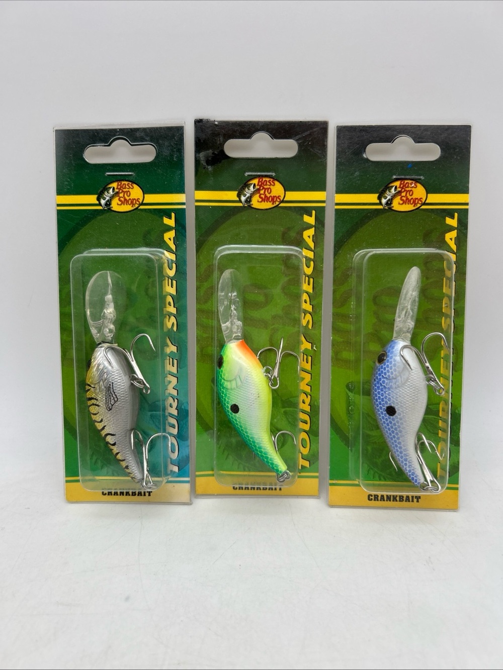 Lot Of 3 Bass Pro Shop Crankbait Lures New “Tourney Special”